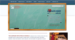 Desktop Screenshot of campaignforcatholicschools.org