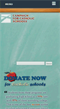 Mobile Screenshot of campaignforcatholicschools.org